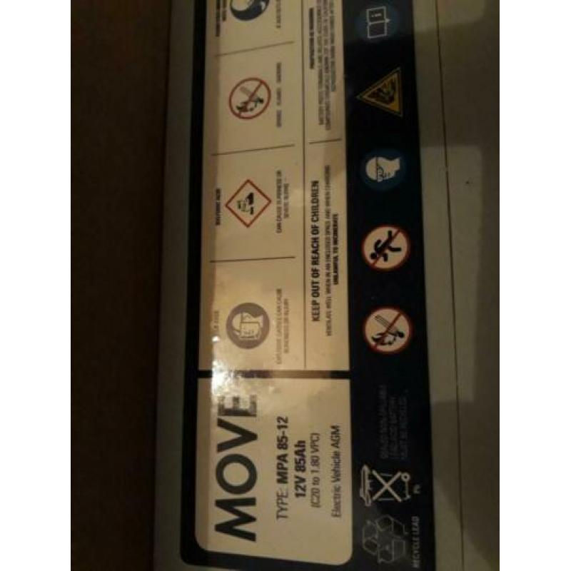 Nieuwe AGM accu move 85ah