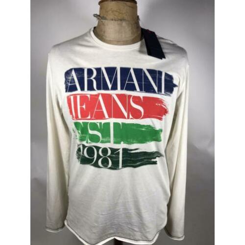 Armani t-shirt l/s, nieuw, maat XL