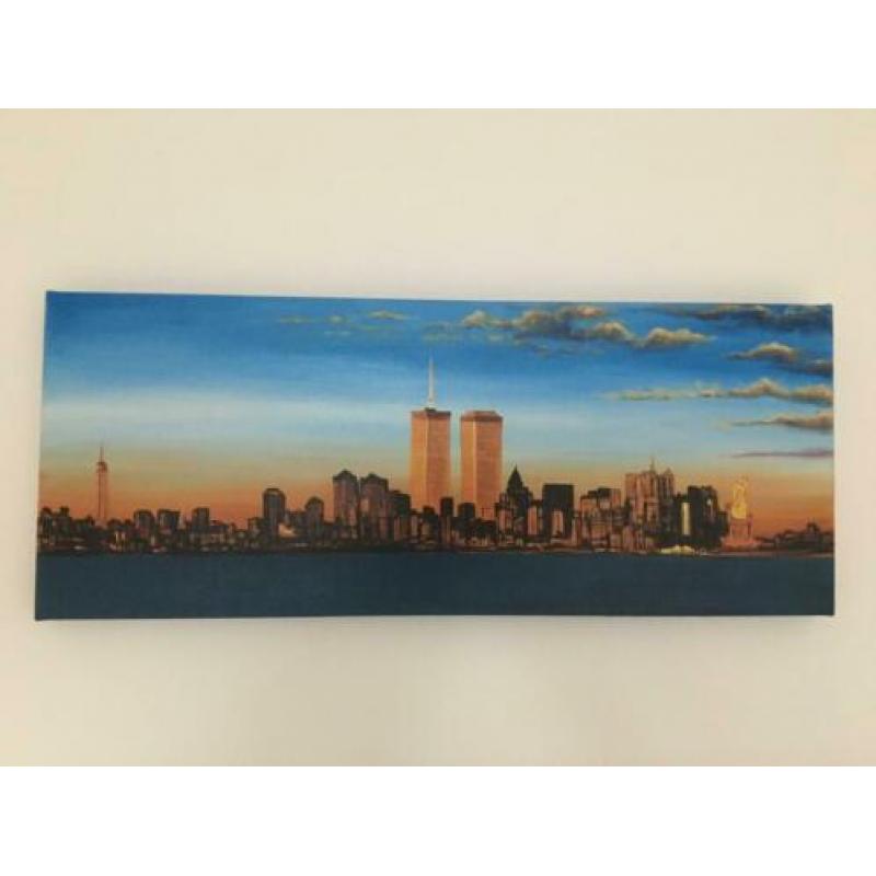 New York skyline geschilderd canvas