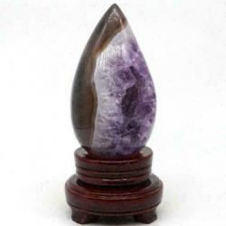 Agaat Brok Ovaal Beeld Amethyst Reiki Kristal Obelisk