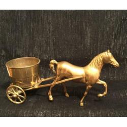Koperen paard en wagen