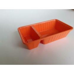 5 leuke frietbakjes van plastic in oranje