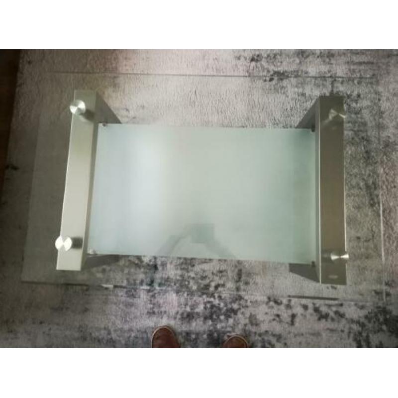Glazen salontafel