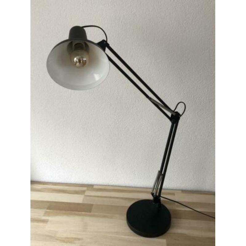 Tafellamp bureaulamp retro industrieel zwart lamp!