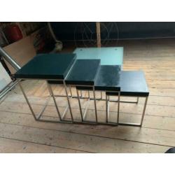 Bijzettafels, design, vintage, retro, meubilair, opruiming