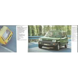 Renault programmafoldertje 1980