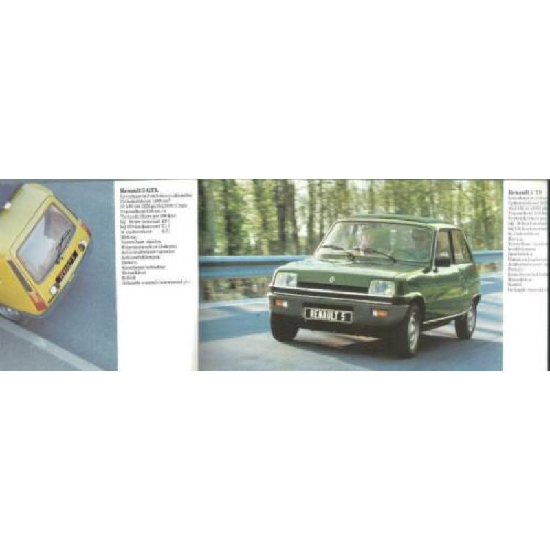Renault programmafoldertje 1980
