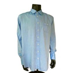 Hugo Boss Slim Fit overhemd. Maat (X)XL. Kleur Blauw.