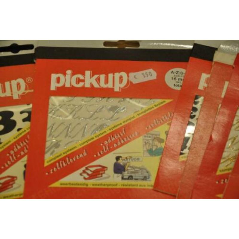 partij pick up (sier)plakletters 47 verpakkingen