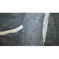 Gerry Weber Wollen vestje Blauw mt 44 Ronde kraag. L Erg mo