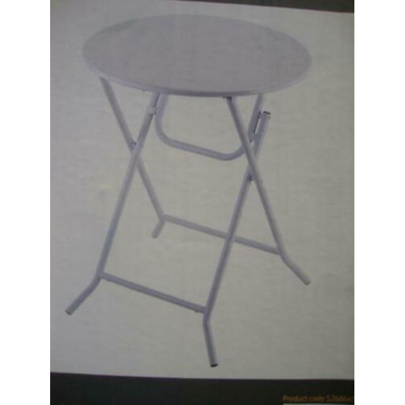 Statafel sta tafel partytafel party witte metalen vouwtafel