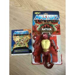 Rattlor - He-Man & MOTU - compleet met back card & comic