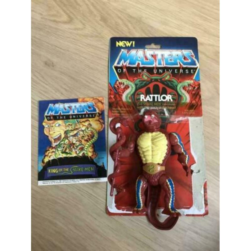 Rattlor - He-Man & MOTU - compleet met back card & comic