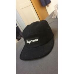 Supreme Featherweight Wool Camp Cap (FW17) Black