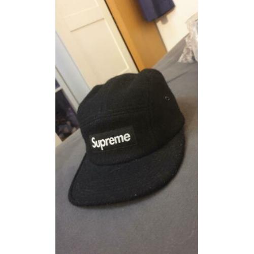 Supreme Featherweight Wool Camp Cap (FW17) Black