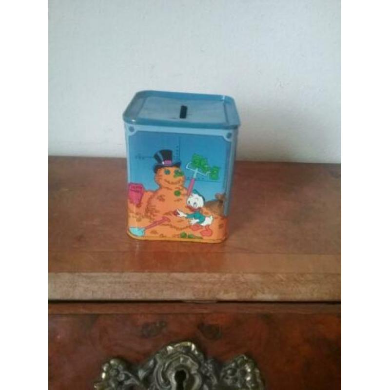Blikken Donald Duck spaarpot.Disney made in England