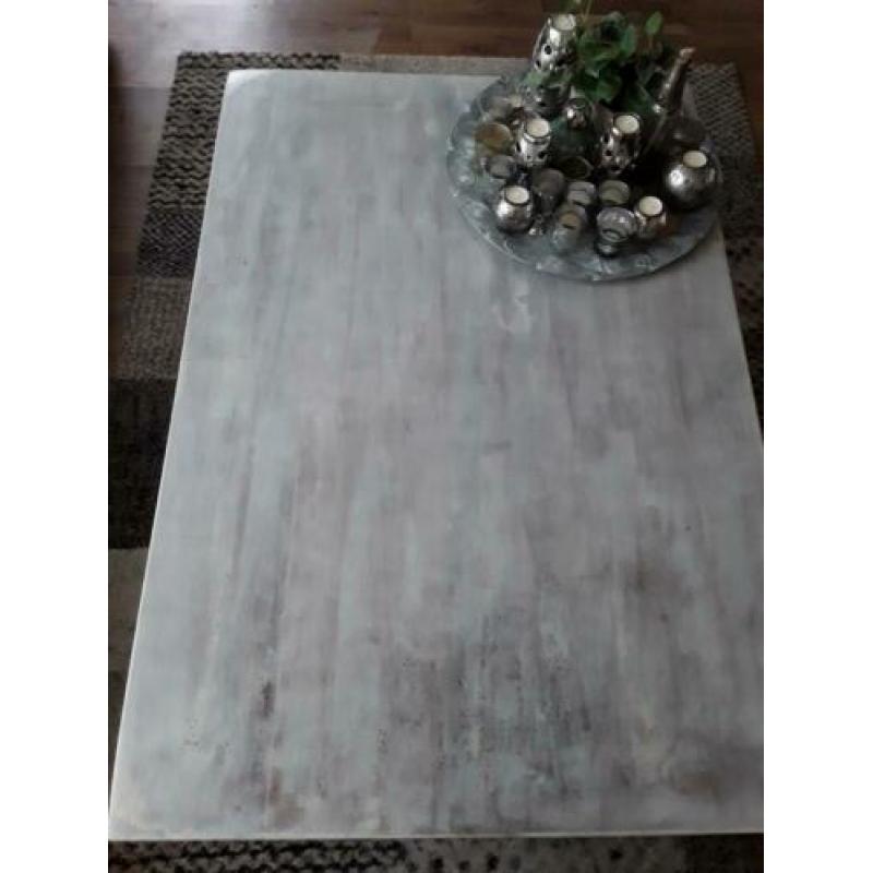 Salontafel Massief eiken white-whast...