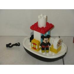 Duplo Disney boot met Mickey en Minnie Mouse