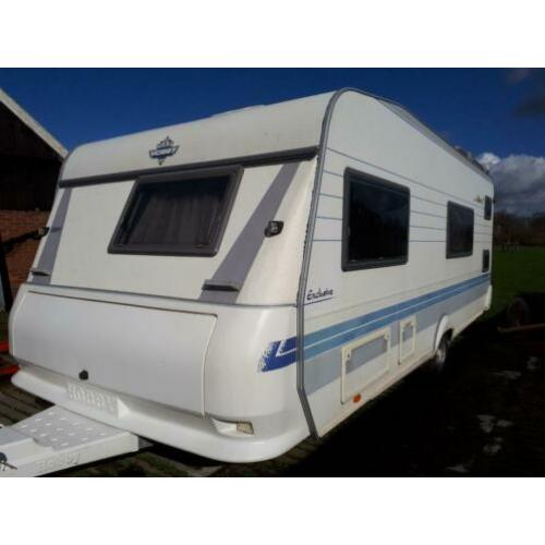 Hobby exclusive caravan 560 kmfe stapelbed brand voortent