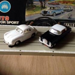 Faller AMS Auto,s Porsche 356 T2 en Mercedes 300 HO Schaal