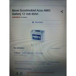 Nieuwe AGM accu move 85ah