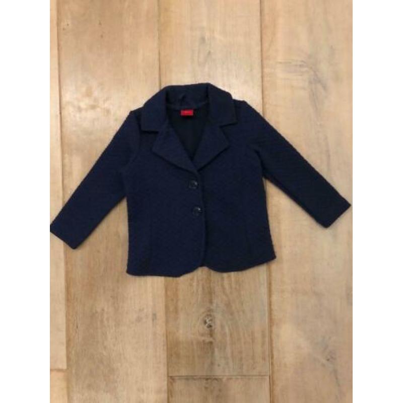 Maat 92 98 vest trui jas colbert donkerblauw