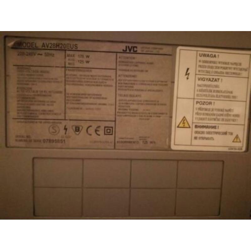 Jvc televisie met beeldbuis 100 hrtz