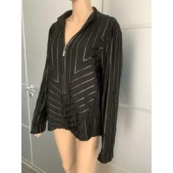 E121 Frank Lyman maat 44=L jasje vest zwart blazer colbert