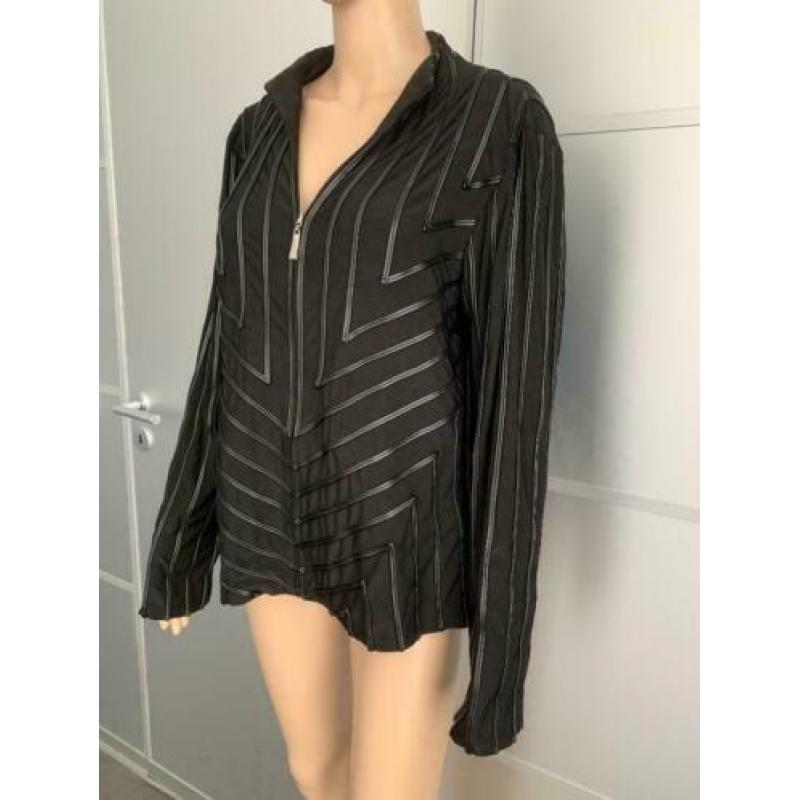 E121 Frank Lyman maat 44=L jasje vest zwart blazer colbert