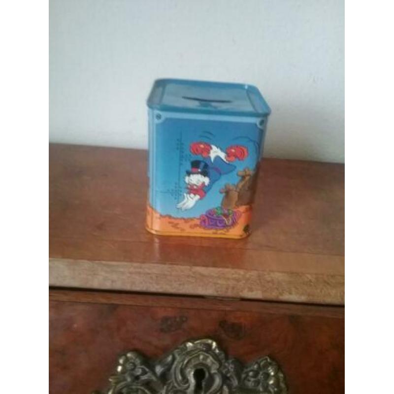 Blikken Donald Duck spaarpot.Disney made in England