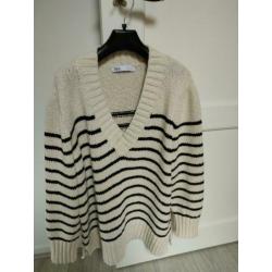 Zara gestreepte trui oversized maat m