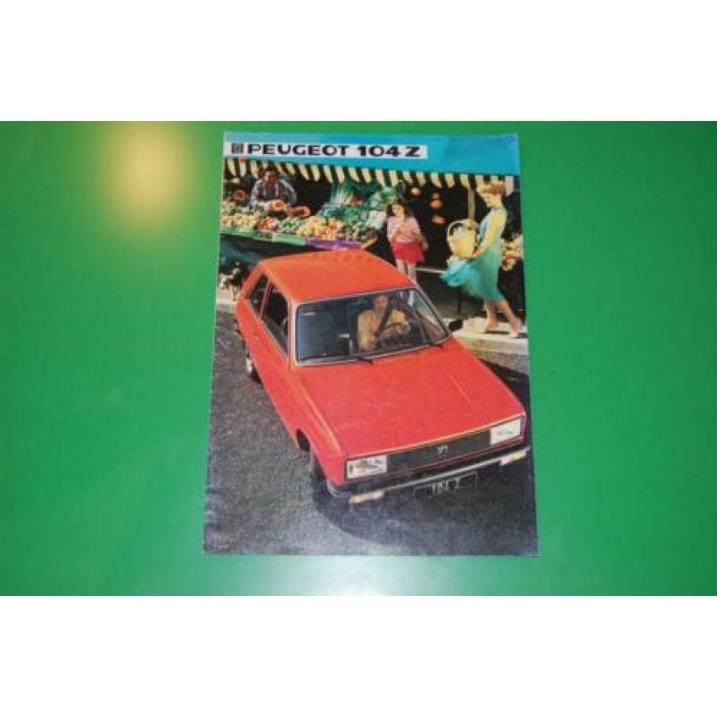 Brochure Peugeot 104 Z 1984