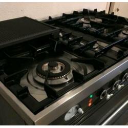 Nette boretti fornuis met visbrander 90breed