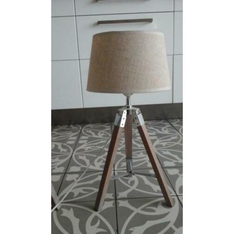 2 landelijke tafellampen riviera beige ◇ 50 cm