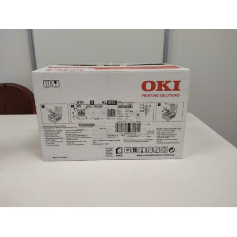 3 OKI drums p/n 43870021-23, 2 OKI toners p/n 43865722-23