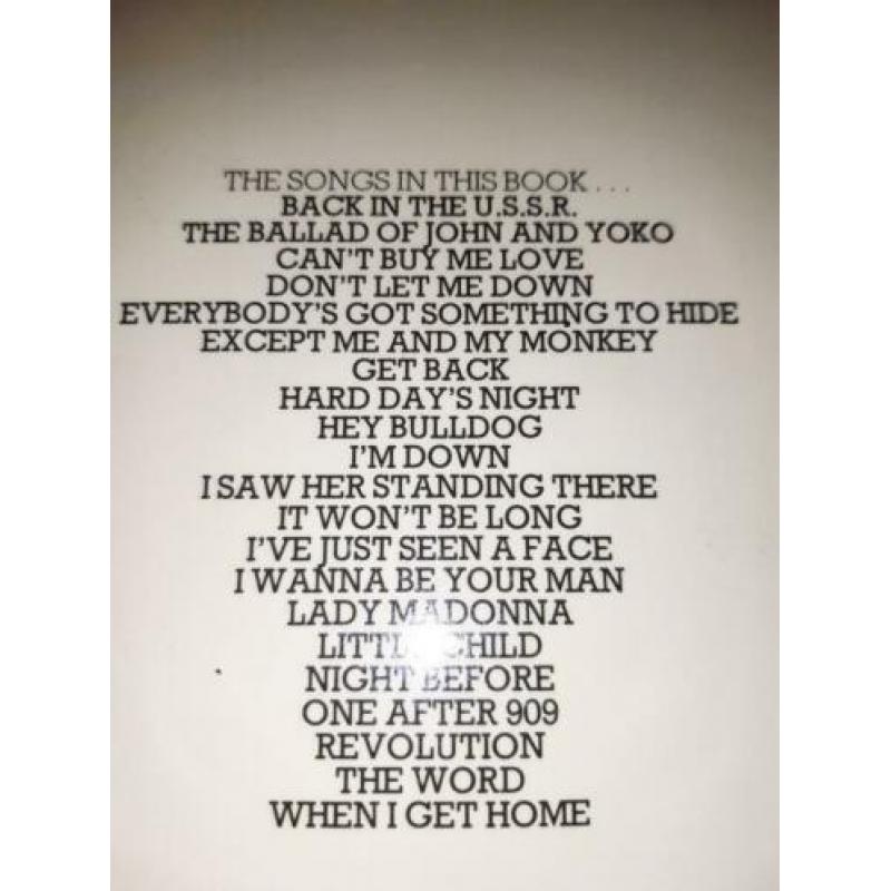The Beatles, Rock'n'Roll, Lyrics, 1977.