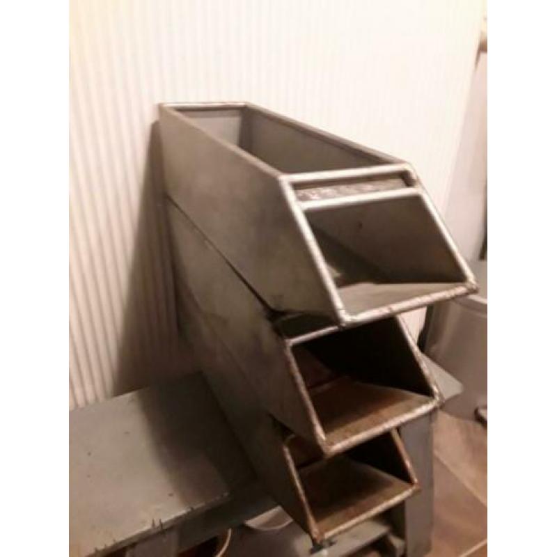 Industriële stapelbare metalen opbergbakken