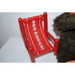 vintage oude grote monchhichi + 3 meubeltjes