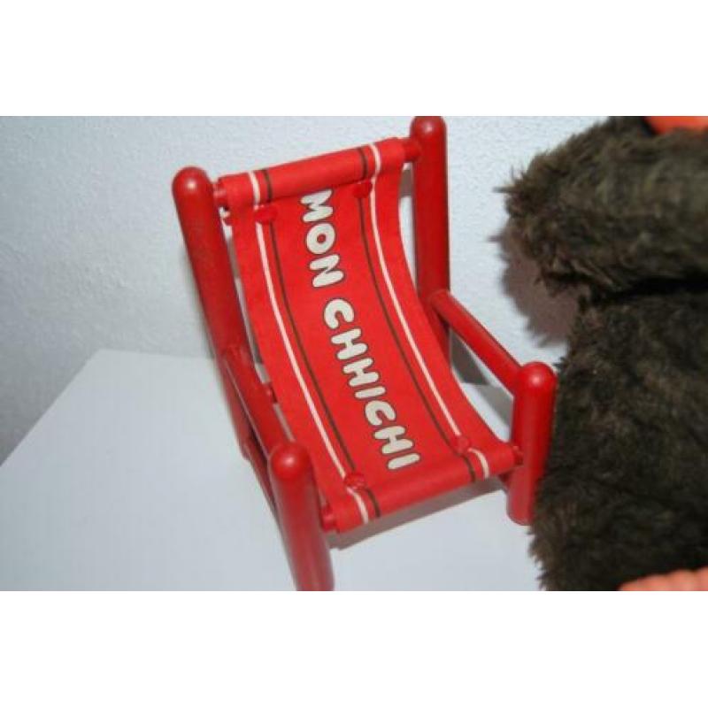 vintage oude grote monchhichi + 3 meubeltjes