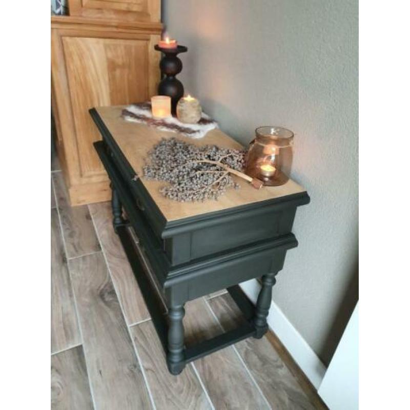 Stoere sobere landelijke ladekast eiken blad ????????