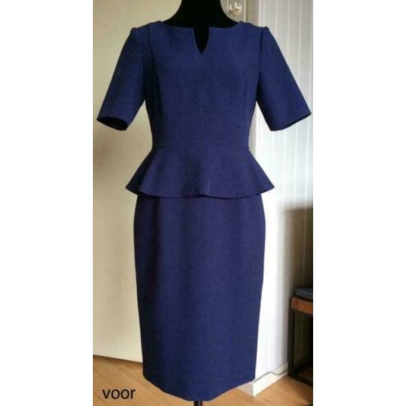 Nieuw blauwe Steps jurk mooie stof met peplum maat 38
