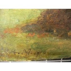 Antiek olieverf schilderij