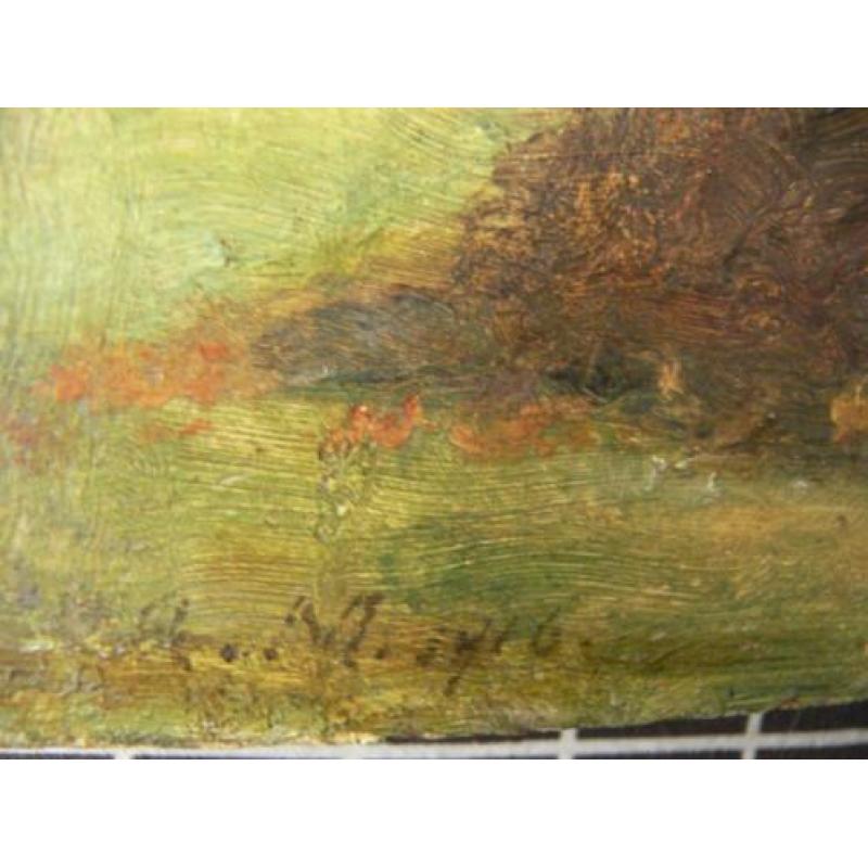 Antiek olieverf schilderij