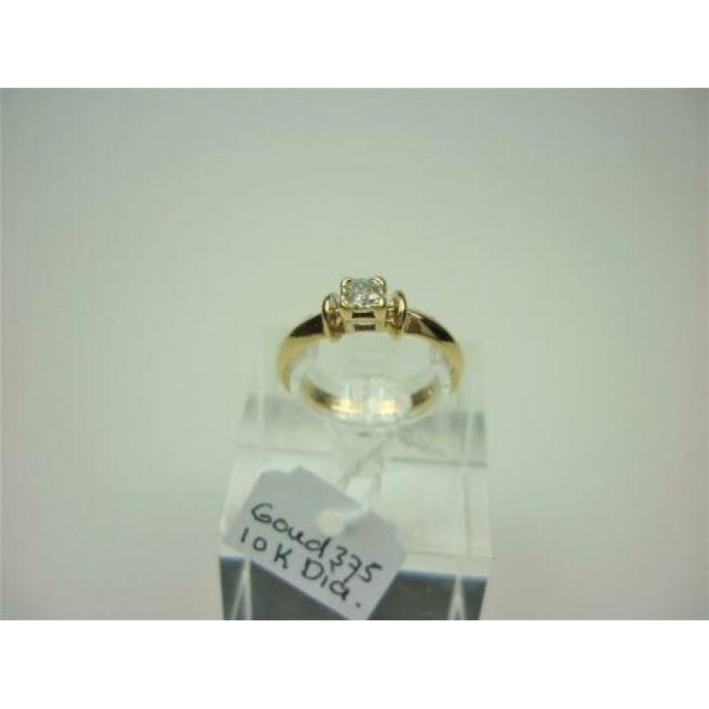 Ring goud met 0.10K diamant / Z6273