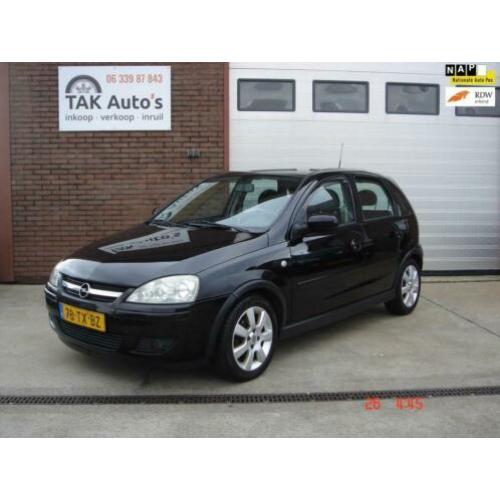 Opel Corsa 1.2-16V Silverline Zwart/Airco/5 deurs/NAVI/met b