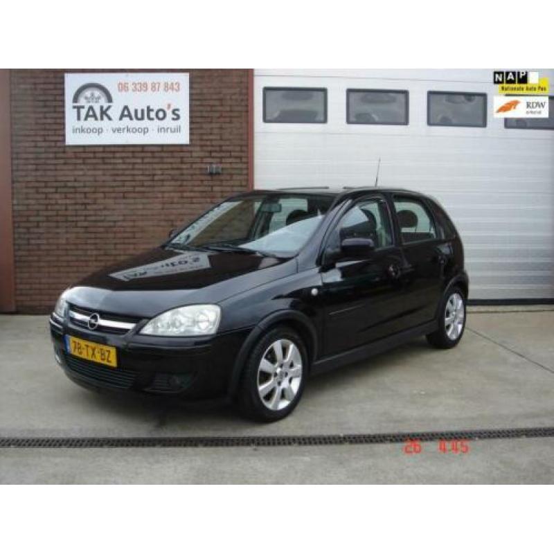 Opel Corsa 1.2-16V Silverline Zwart/Airco/5 deurs/NAVI/met b