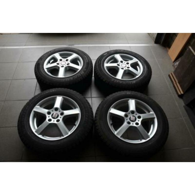 Seat Altea aluminium velgen met winterbanden