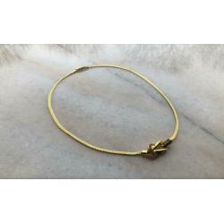 Goudkleurige ketting met strass