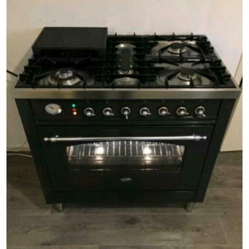 Nette boretti fornuis met visbrander 90breed