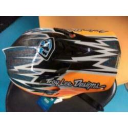 Troy Lee Designs BMX Helm, Oranje/Zwart, Adult Small, Nieuw